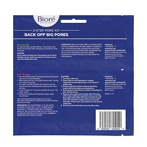 image for Bioré Biore 2 Step Cleansing Pore Kit, 1 Ultra Deep Cleansing Pore St