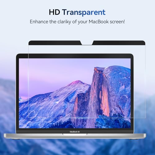 Image of Magnetic Anti Blue Light Screen Protector for MacBook Pro 14 Inch (2021-2026,M1, M2, M3, M4, M5 Pro /Max), Removable MAC 14.2 inch Blue Light Filter , Bubble-Free Install, Eye Protection Glare Laptop Screen Protector