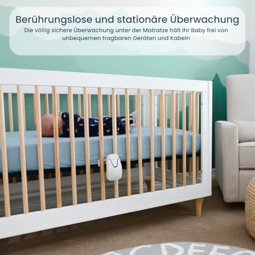 Babysense Video-Babyphone mit 2,4-Zoll-Bildschirm und Babybewegungsmonitor mit Echtzeit-Benachrichtigungen, kontaktlos, 2-in-1… – Ansicht 5