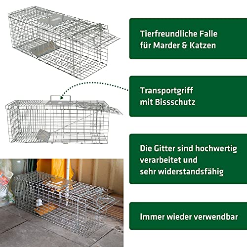 Marderfalle Gardigo Lebendfalle stabile Käfigfalle für Tiere