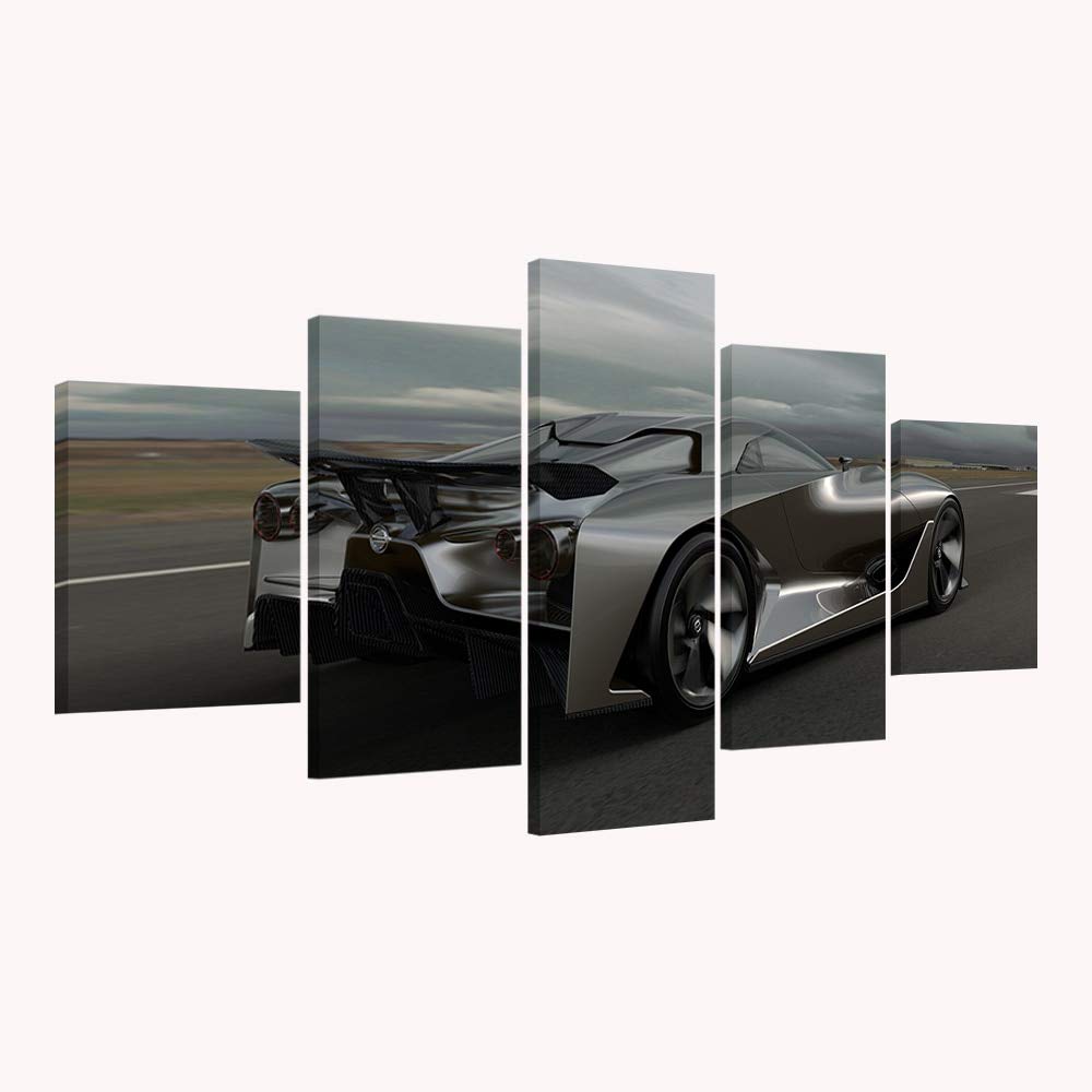 Art moderne de voiture en affiche unique et tableau modulaire