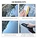 Sandfren Car Window Squeegee, Silicone Vehicle Glass Water Cleaning Wiper Blade for Drying, Professional Automotive Mirror Scraper Cleaner Accessories, Universal for SUV, Sedan, Truck