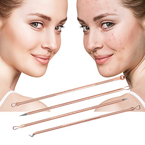 Romacci 4 unidades / conjunto Kit de ferramentas para agulhas de remoção de cravos pretos Clipe de a