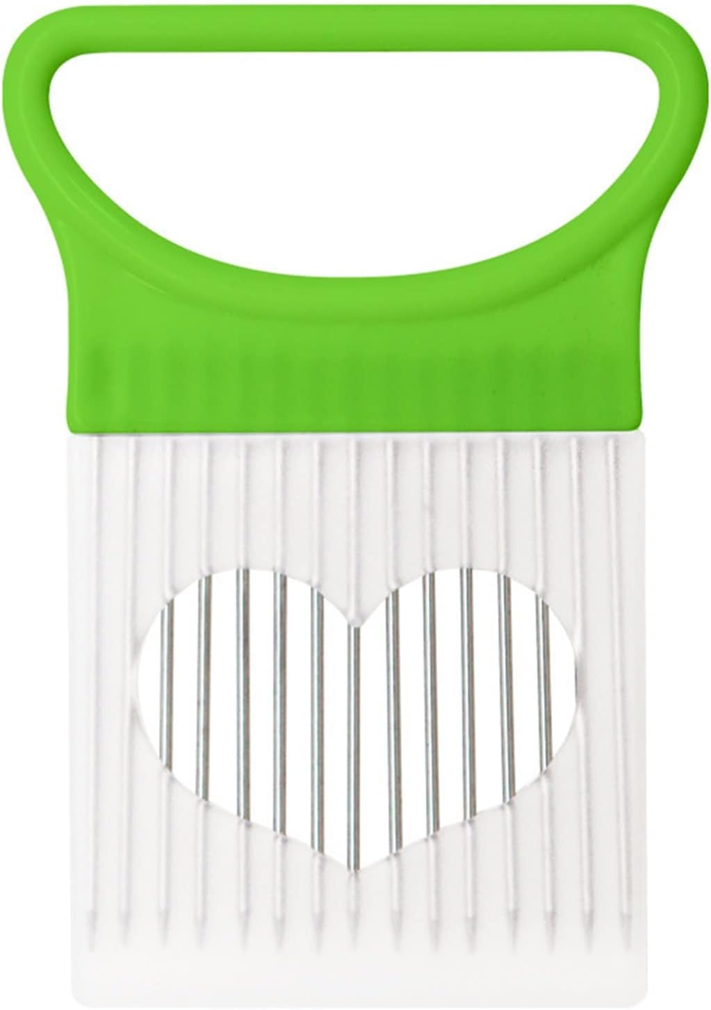 Mandolines Stainless Steel Onion Needle Fork Pine Meat Vegetable Fruit Slicer Tomato Cutter Cutting Holder Kitchen Accessorie Tool(Green)