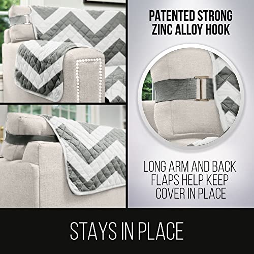 image for Sofa Shield Couch Slip Cover with Patented Strap, Cushion Protector, U