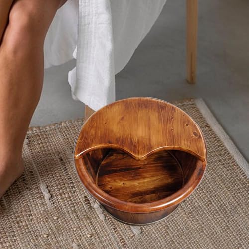 Tina de madera para spa de pies 40 cm de altura miniatura 4