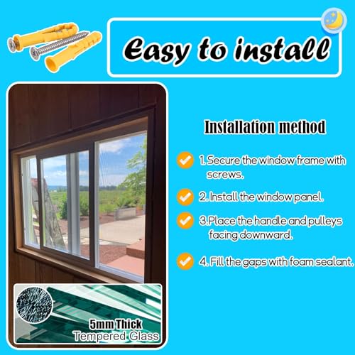 Fenêtre coulissante double vitrage isolant pour cabane - 5