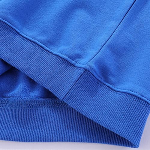 Boys Girls Crewneck Sweatshirt Soft Fleece Sweatshirts Long Sleeve Solid Pullover Winter Warm Tops for Child3