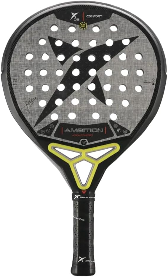 Drop Shot Axion Comfort Padel Racket Carbon 3K Round Shape Eva Soft Low Balance Precision Control with Advanced Vibration Reduction