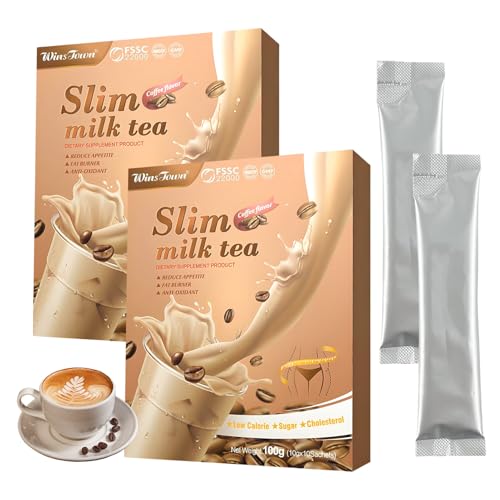 2 Stück Abnehmen Kaffee 10 x 10g Abnehm Kaffee Skinny Coffee Alternative zum Detox Tee Idealer Diät Kaffeezum Abnehmen Fördert Verdauung Entgiftung