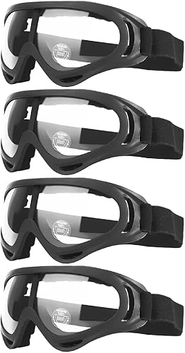 Peicees Paquete de 4 gafas de esquí para mujeres, hombres, niños, deportes de nieve, motocicleta, snowboard