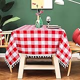 ❤ Ocasiones versátiles: nuestros manteles a cuadros son adecuados para cualquier decoración de mesa interior y exterior. El mantel a cuadros es adecuado para tu mesa de comedor, mesa de cocina, cafeterías, restaurantes, cenas, bodas, almuerzos, bufés, fiestas, picnics, mesa de patio al aire libre y mucho más.