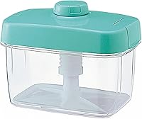 Vista 15 de Tsukemono - Contenedor rectangular para hacer pepinillos instantáneos, fabricado en Japón, sin BPA (azul 0.8 L)