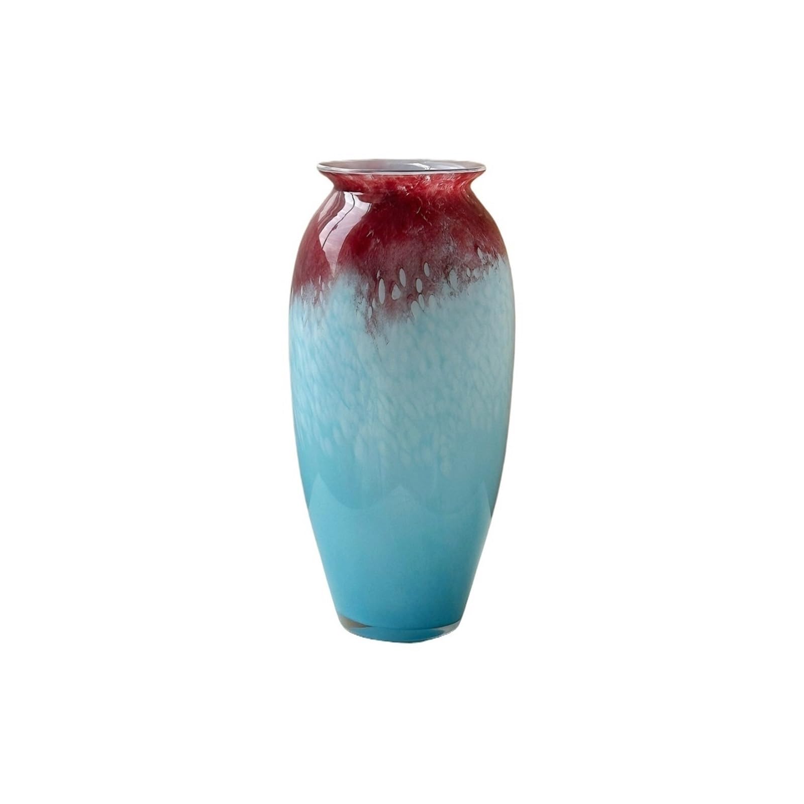 Vase for Home Decor 27cm Tall Gradient Glass Vase Handcrafted Vases for Flowers & Display Vases