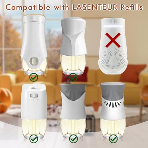 Plug-In Air Freshener Refills 12 Pack – Sweet Home, Frosted Donut, Mistletoe & Candy Canes Scents – for Home & Bathrooms – Compatible with Air Wick & Glade, Not Include Glade Plus — view 3