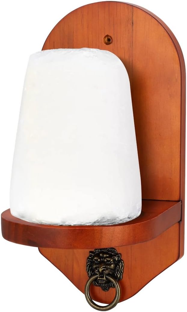 Wooden Pool Chalk Cone Holder with Lion Accent, Wall-Mounted Design, MDF and Pine Billiards Rack, Install Hardware Included, Stylish Game Room Fit