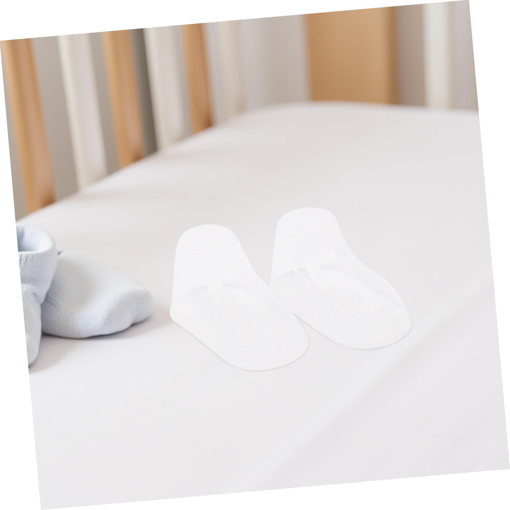 Healifty Transparente Schuhspanner für Babysocken 100 Stück Pvc Schuhhalter Babyschuh Präsentationsständer 10cm Stabil für Kleinkinderschuhe