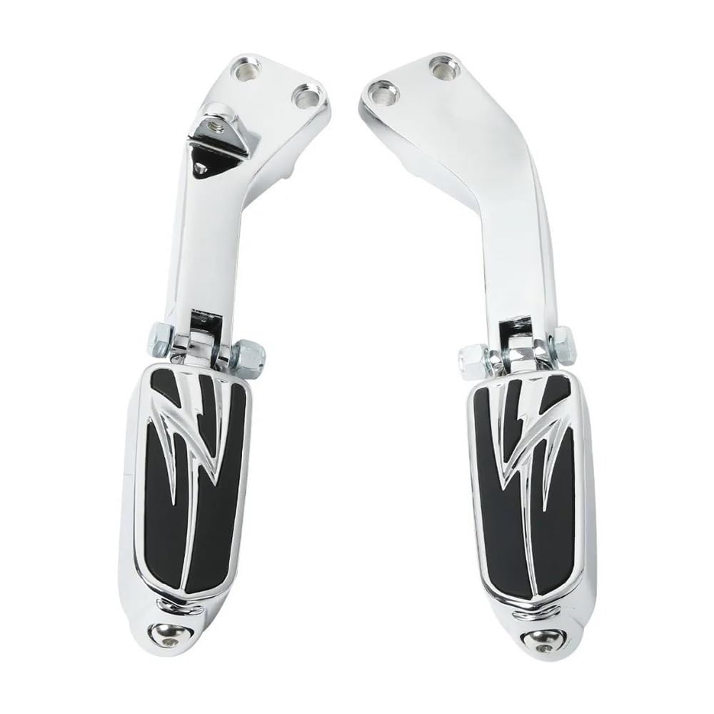 Repose-pieds de moto chrome éclatant de haute qualité pour Dyna FXDB