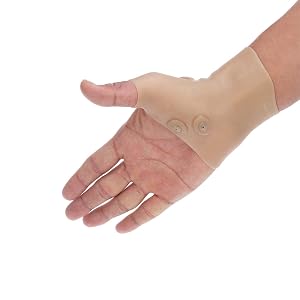 rosenice Wrist Support Glove with Thumb Hole for Stretchable Silicone Brace Fits Most Hands