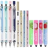 Ipienlee 0.9 mm Mechanical Pencil Stationery Set Including 4pcs Mechanical Pencils with 4 Tubes HB L