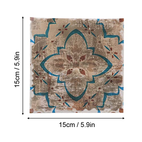 Decalques de Azulejo, Vintage Antigo 24 Peças Adesivo de Azulejo para Banheiro