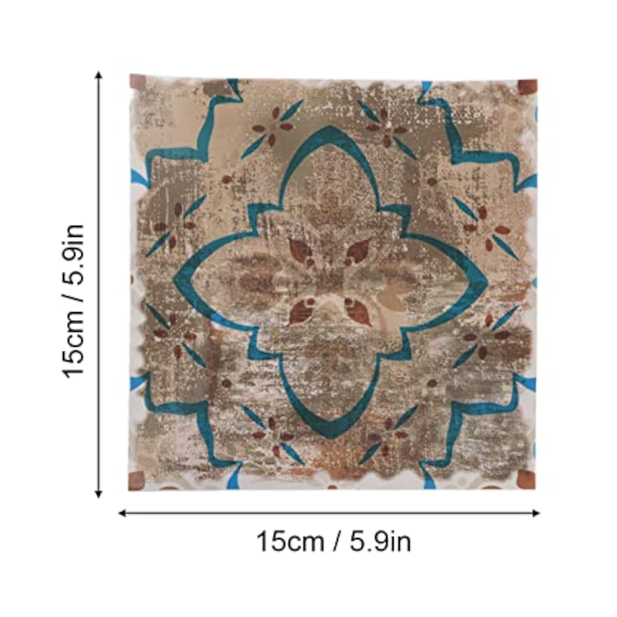Waterproof Art Flower Shape Tile Sticker for Kitchen