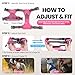VIVAGLORY Easewalk Hundegeschirr, Anti Zug Hundegeschirr für Training & Spazieren, Anti Zieh Geschirr Welpengeschirr Mit Griff, Ausbruchsicher & Non-Stop für Welpe Hunde, XS, Lila - Patterned