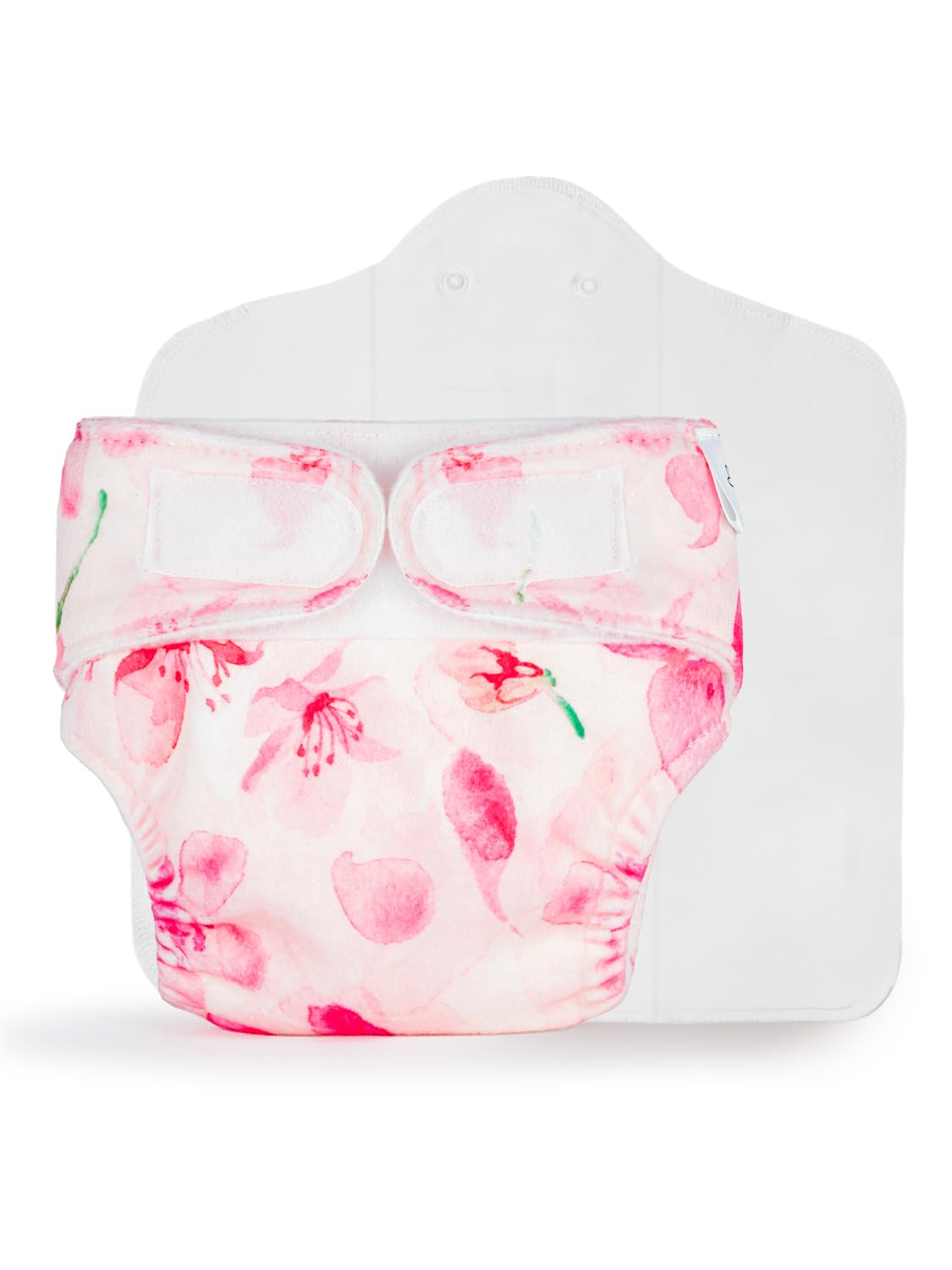 superbottoms Newborn Uno Cloth Diaper-Reusable & Washable Cloth Diaper For Newborn Babies From 0-3 Months (0-7 Kg),Softest & Safest Newborn Baby Cloth Diapers With Dry Feel Magic Pad (Cherry Blossom)