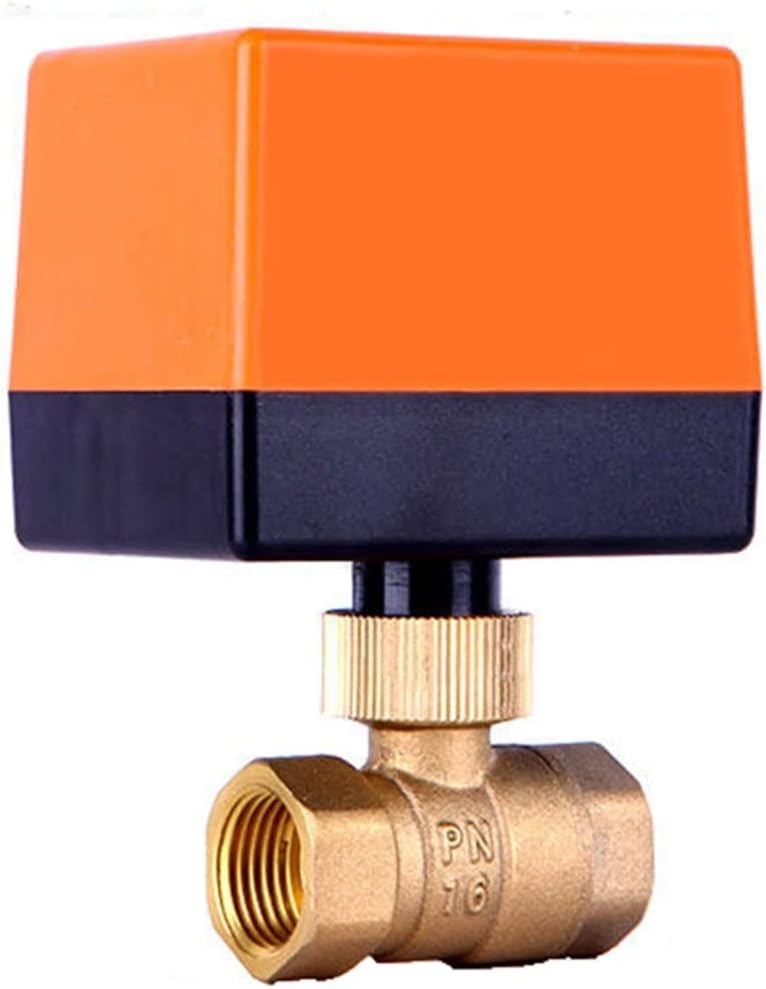 1/2 quot; 3/4 quot; 1 quot; 1-1/4 quot; 1-1/2 quot; 2 quot; Motorized Ball Valve 3-Wire 2 Control Brass Electric Ball Valve 2-Way Motorized Ball Valve 1Pcs (Color : 220VAC-CR02, Size : DN20)