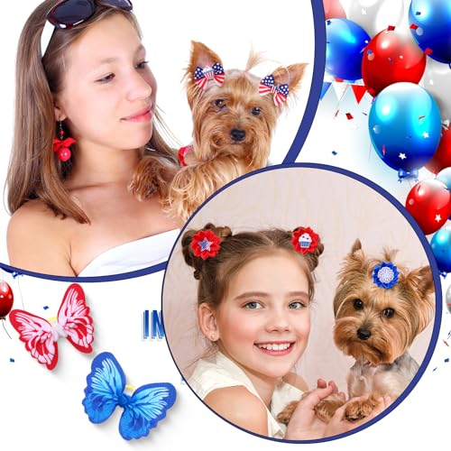 52 Pcs 4th of July Dog Bows Bulk with Rubber Band Patriotic Dog Hair Bows Independence Day American Flag Pet Grooming Bows for Holiday Memorial Day Cute Pet Hair Accessory 52 Pcs 4th of July Dog Bows Bulk with Rubber Band Patriotic Dog Hair Bows Independence Day American Flag Pet Grooming Bows for Holiday Memorial Day Cute Pet Hair Accessory