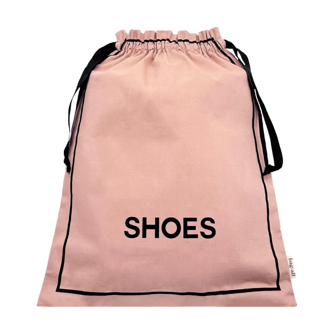 Bag-all Shoe Bags for Travel | Traveling Bag for Shoes | Travel Shoe Bags | Shoe Cover for Traveling | Pink/Blush