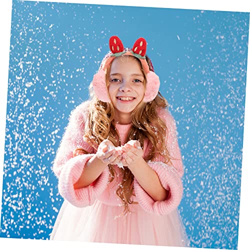 Didiseaon Ear Muffs for Boy Girl Foldable Earmuffs for Girls and Toddlers Warm Strawberry Design for Cold Weather Lightweight Ear Warmers for Outdoor Activities3