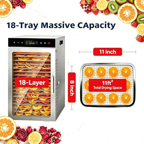 Image of Dehydrator 18Tray, Dual Fan Food Dehydrator Machine