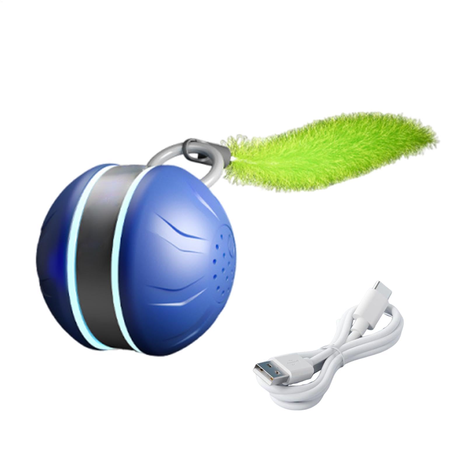 Jouet d'exercice automatique pour chaton en intérieur balle rotative USB