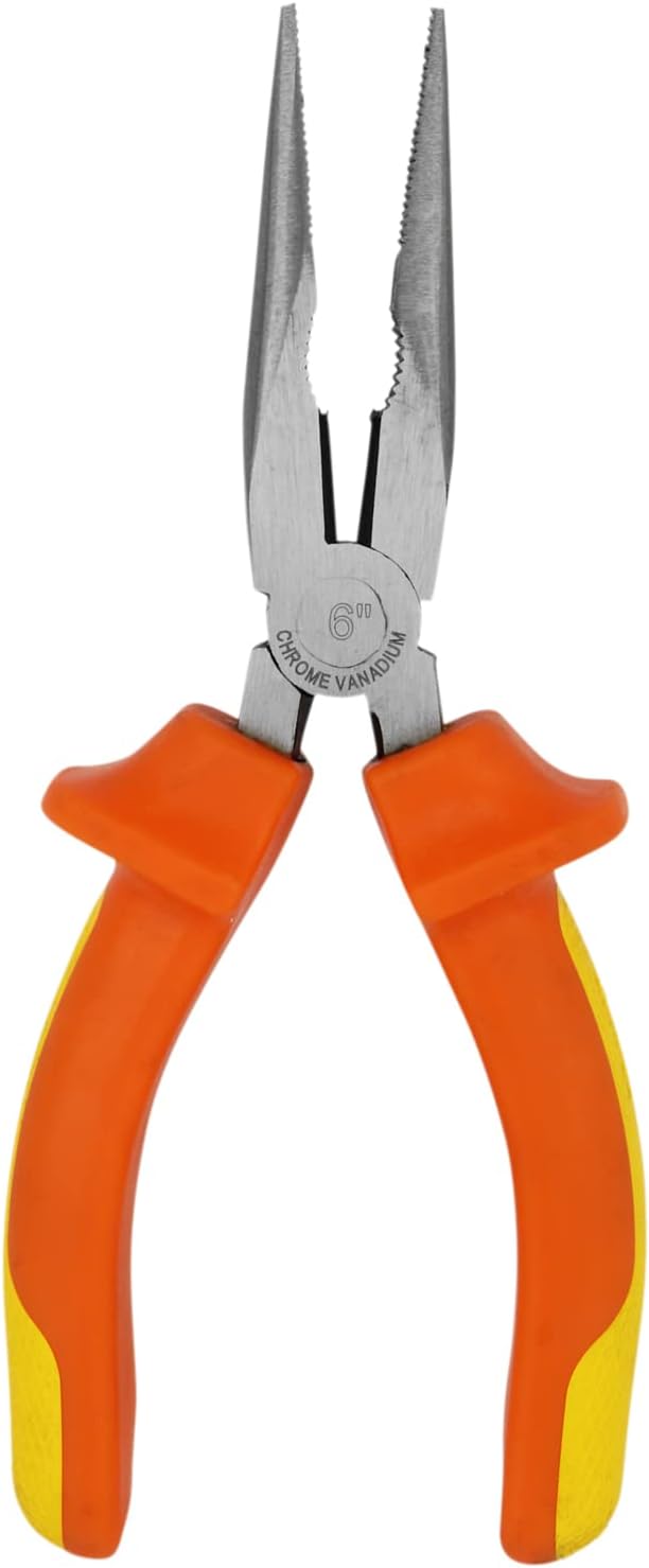 ZEELINE MY MILTON ZELNP-1006 Insulated Long Needle Nose Plier 6-Inch for EV/Hybrid vehicle repairs