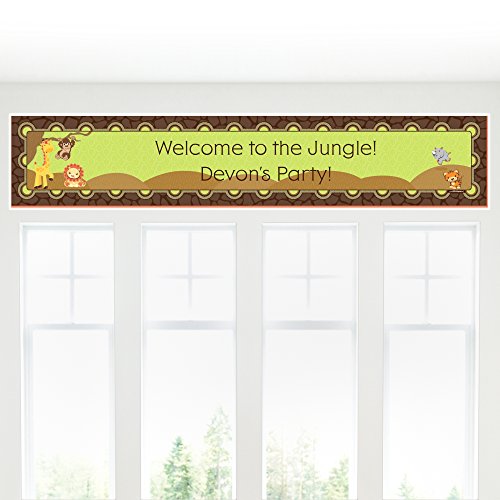 Custom Funfari - Fun Safari Jungle - Personalized Baby Shower Or Birthday Party Decorations Party Banner #TOP4
