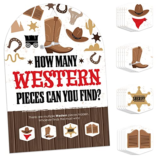 Jeu de cache-cache pour occuper les enfants lors d'un anniversaire Western