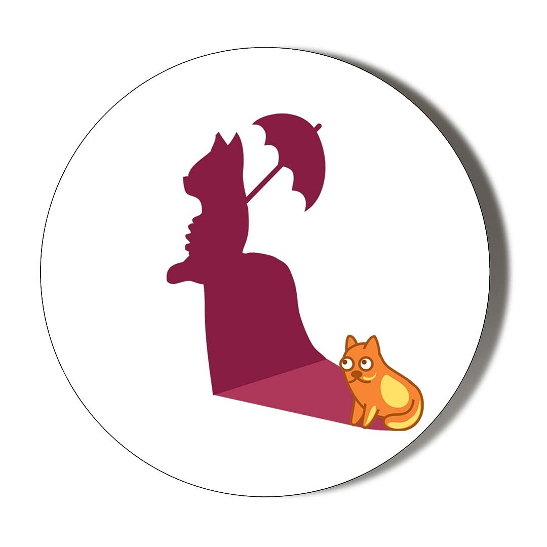Gift Insanity Multi Cartoon Cat My Fair Lady Shadow 10 X 49Mm Vinyl Stickers Pack Of 10