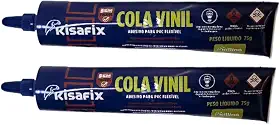 Kit 2 Colas Vinil Bisnaga Adesivo Toldos Piscina Barracas Lonas PVC 75gr
