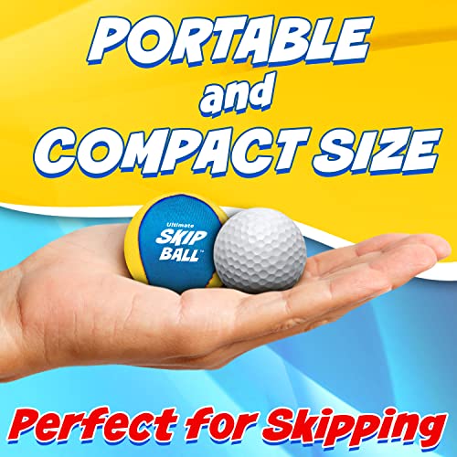 Activ Life The Ultimate Skip Ball: Summer Fun Guaranteed Water Bouncing Ball, A Must-Have Beach, Lake, And Pool Companion For All Ages, Create Memories With Friends & Family, 2Pack, Cyan #TOP3