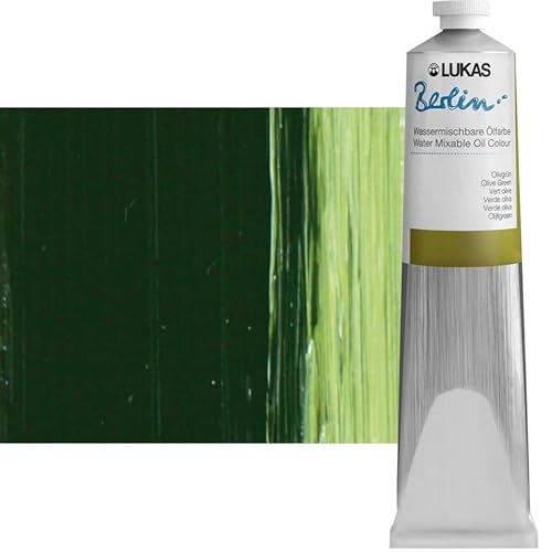 Lukas Berlin Artist Water Mixable Oil Paint Colors, Solvent Free, #TOP5