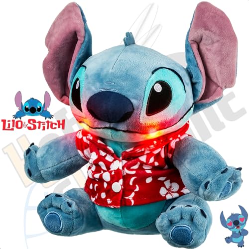 Pelúcia com Mecanismo Stitch Hawaii Com Luz e Som Multikids - BR2198