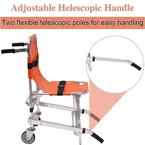 Silla de transferencia plegable con correas ajustables para escaleras 6