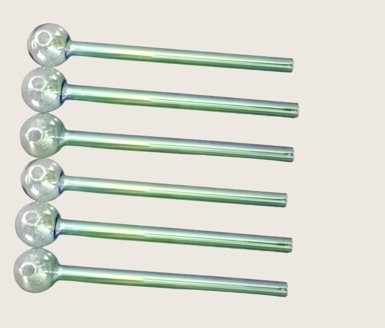 Glass Oil Burner Pipes, Set of 6