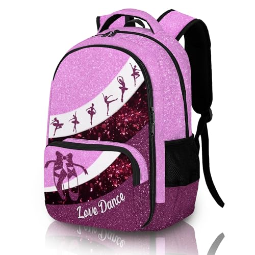 RKAOZJI Dance Backpack for Girls & Women Pink