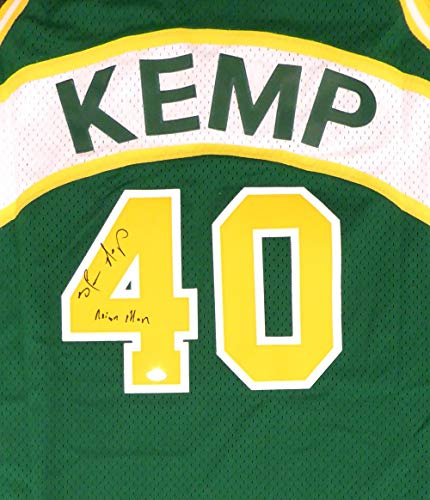 Seattle Sonics Shawn Kemp Autographed Adidas Hardwood Classics Jersey "Reign Man" MCS Holo Stock #125205 - Autographed NBA Jerseys
