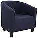 SHUOJIA Funda De Sillón Elástica,1 Pieza Funda De Sofá Individual Lavable,Modernas Fundas Protectoras para 1 Plaza,Butacas (Navy Blue)