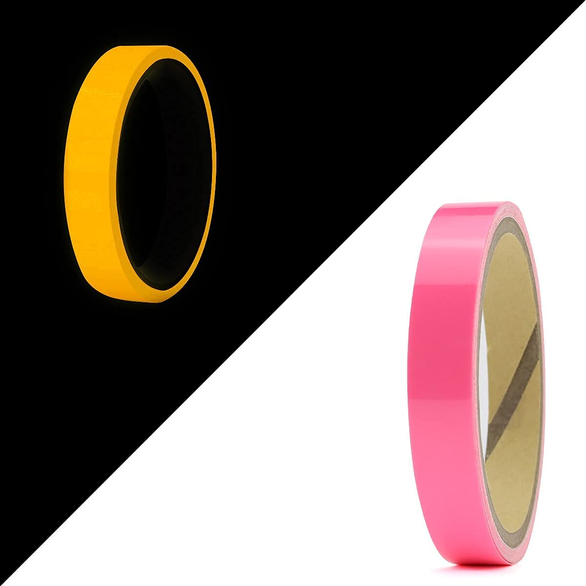 Breewell Luminous Tape Self-adhesive Glow In The Dark Night Vision Warning Tape for Indoor Outdoor Safely Security | 25 mm X 9 Meter / 30 foot | Pink (B09JKLKS1K) Amazon Price History, Amazon Price Tracker