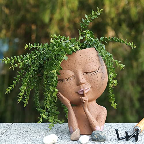 Meyas Blumentopf Gesicht Sukkulente Blumentopf Pflanze...