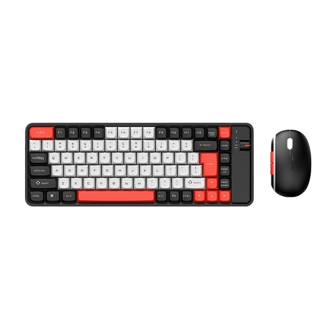 Klawiatura Mysz Zestaw Klawiatury I Myszy Do Gier 84 Klawisze Z Odbiornikiem USB Laptopa Zestaw(Rot)